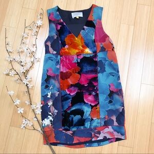 Anthropologie LEIFSDOTTIR Night Peony Dress, Size 10